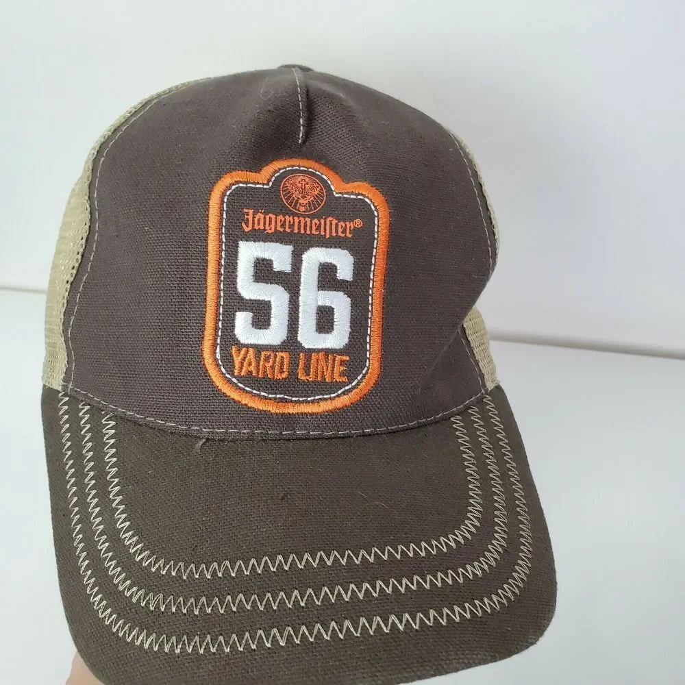 Jagermeister Brown Orange Embroidered Trucker Cap‎ Snapback Hat